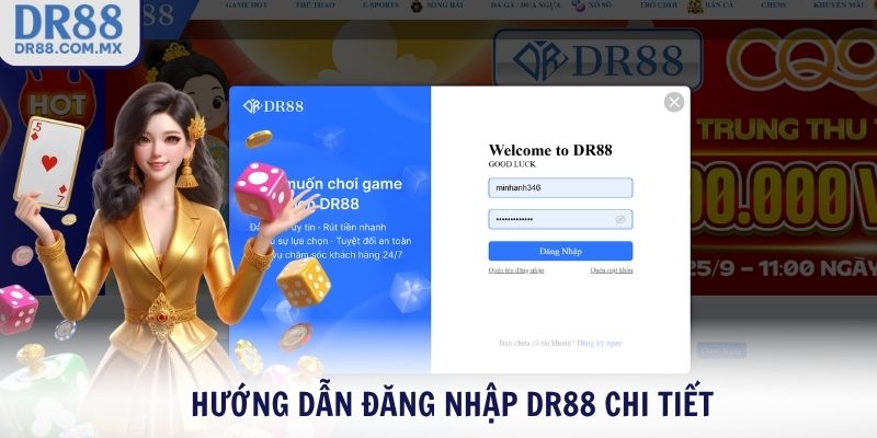 Hướng dẫn đăng nhập DR88 chi tiết