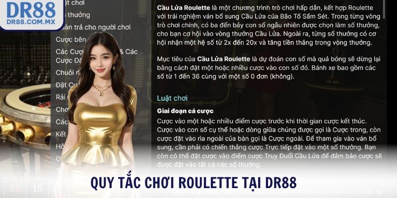 Quy tắc chơi Roulette tại DR88