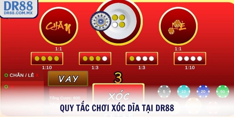 Quy tắc chơi Xóc Dĩa tại DR88